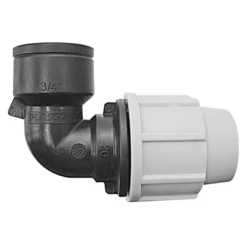 Raccord Compression Arrosage Enterré Coude égal Plasson 25 Mm