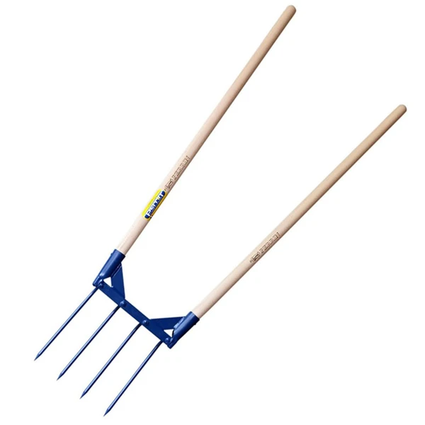 Aerogrif' Pour Jardinage Biologique - 4 Dents De 32 Cm Pour Aérer Le Sol - Perrin - 2 Manches De 110 Cm 1 Aerogrif' Pour Jardinage Biologique - 4 Dents De 32 Cm Pour Aérer Le Sol - Perrin - 2 Manches De 110 Cm