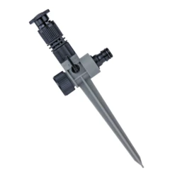 Arroseur Pic Arrosage Jardin Portée Buse Réglable 0-360° Plastique Gris