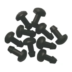 Raccord Bouchon Cannelé Arrosage GAG Ø 4x6 Mm Fitt Plastique Noir X10