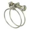Collier Serrage à Vis Double Fil Ø 24mm Tuyau Arrosage 20 à 24 Mm X 2