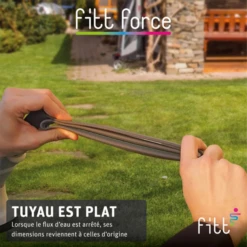 Tuyau Arrosage Fitt Force équipé 15 Mm 5/8" Longueur 35 Mètres Bleu -Jardin Outil Magasin fitt force 10