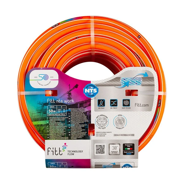 Tuyau Arrosage Professionnel NTS Work Fitt Diamètre 19 Mm 50m Orange 2 Tuyau Arrosage Professionnel NTS Work Fitt Diamètre 19 Mm 50m Orange – Image 2