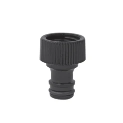 Raccord Automatique Tuyau Arrosage Nez Robinet 20x27 Mm Plastique Noir