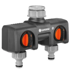 Sélecteur D'arrosage à 2 Sorties - Gardena - Débit D'eau Réglable Et Blocable 8193-20