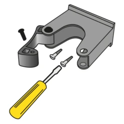 Porte Outils Sur Rail Perrin 500mm Avec 3 Crochets | Quincaillerie Pro -Jardin Outil Magasin porte outils fixation