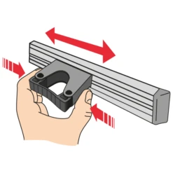 Porte Outils Sur Rail Perrin 500mm Avec 3 Crochets | Quincaillerie Pro -Jardin Outil Magasin porte outils rail