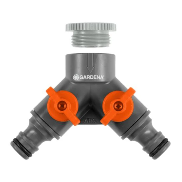 Raccord Automatique Sélecteur 2 Voies Vanne Robinet 20/27 26/34 Gardena 2 Raccord Automatique Sélecteur 2 Voies Vanne Robinet 20/27 26/34 Gardena – Image 2