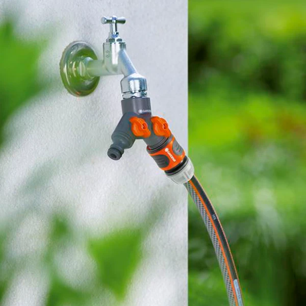 Raccord Automatique Sélecteur 2 Voies Vanne Robinet 20/27 26/34 Gardena 1 Raccord Automatique Sélecteur 2 Voies Vanne Robinet 20/27 26/34 Gardena