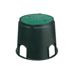 Regard Mini Rond Vannes Arrosage Enterré Ø20 Cm H23 Cm Couvercle Vert