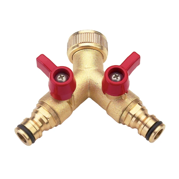 Raccord Automatique Sélecteur 2 Directions Vannes Arrêt Robinet Laiton 1 Raccord Automatique Sélecteur 2 Directions Vannes Arrêt Robinet Laiton
