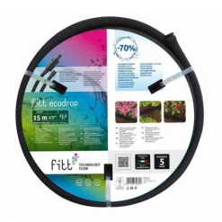 Ensemble Tuyau Poreux Ecodrop Raccords Réducteur Pression 13x16mm 15m