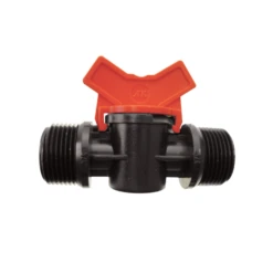 Vanne Régulation Filetée Arrosage GAG Double Mâle 20/27 Mm Plastique