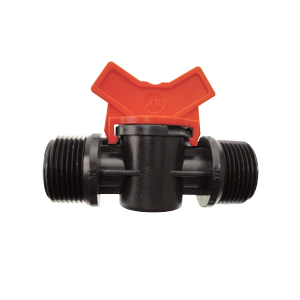 Vanne Régulation Filetée Arrosage GAG Double Mâle 20/27 Mm Plastique 1 Vanne Régulation Filetée Arrosage GAG Double Mâle 20/27 Mm Plastique